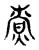 尞(宋·传抄·古文四声韵)
