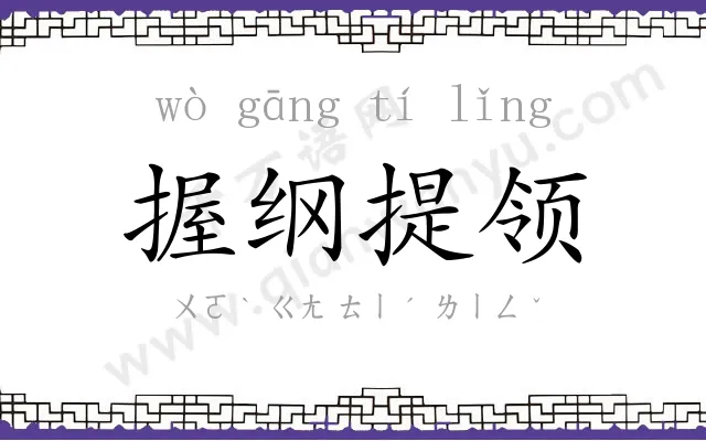 握纲提领