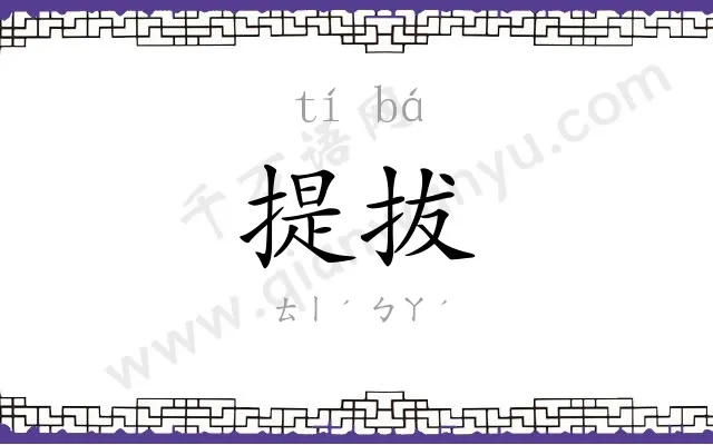 提拔
