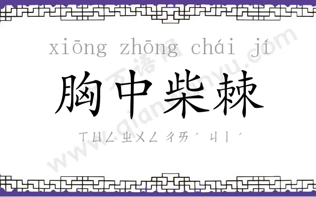 胸中柴棘