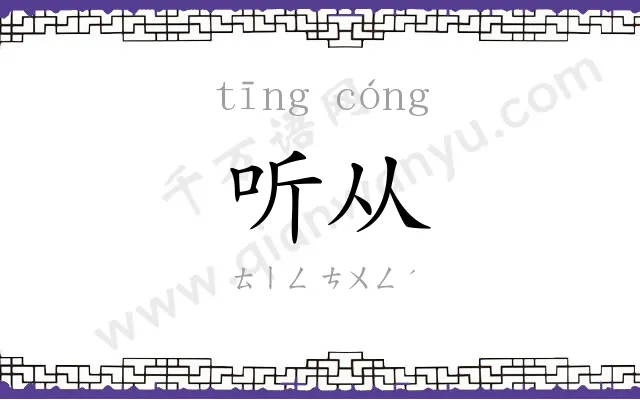 听从