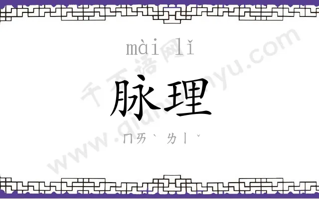 脉理