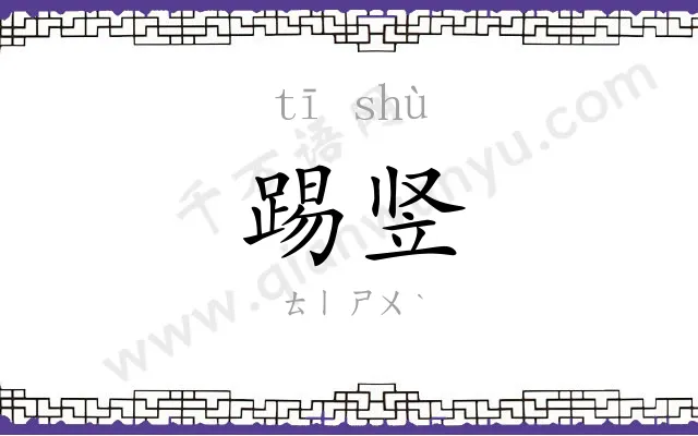 踢竖