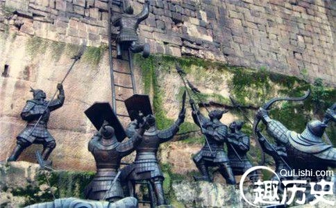 钓鱼城之战雕像