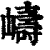 嶹(清·印刷字体·康熙字典)