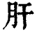 肝(清·印刷字体·康熙字典)