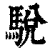 駾(清·印刷字体·康熙字典)