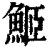 䱌(清·印刷字体·康熙字典)
