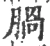 脶(宋·印刷字体·广韵)